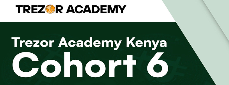 Trezor Academy Kenya Cohort 6 launches March 7 in Juja. Free 3-part Bitcoin training: basics, self-custody, real use cases.