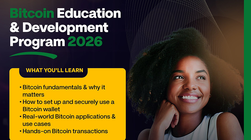 Bitcoin Boma + Trezor Academy host free 3-day Bitcoin workshop at UNIMA March 23–25.