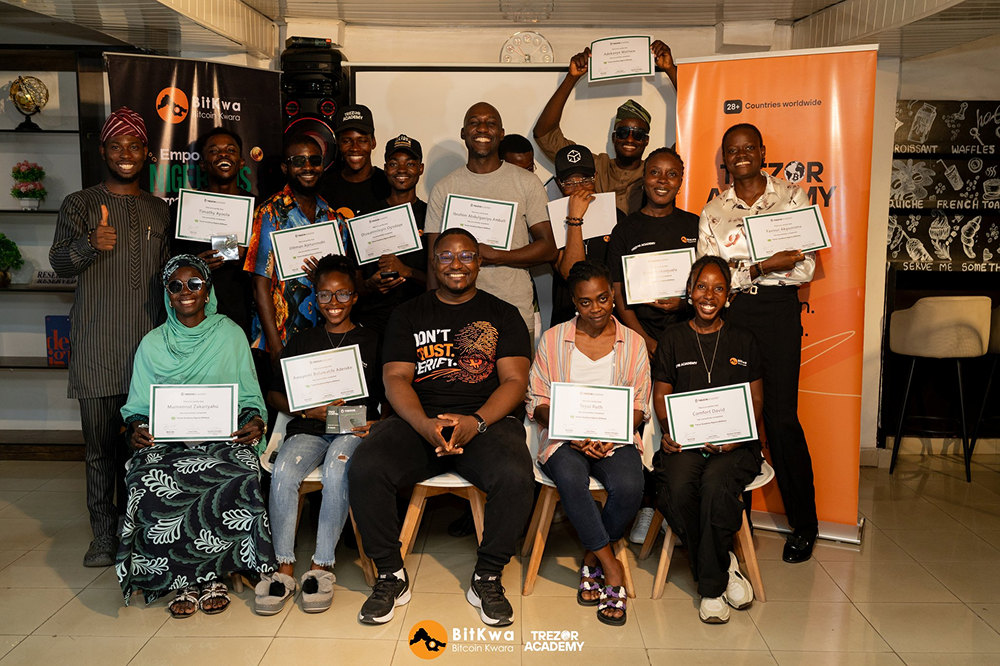 BitKwa and Trezor Academy just completed a 3-day Bitcoin Certification Program in Kwara, Nigeria.