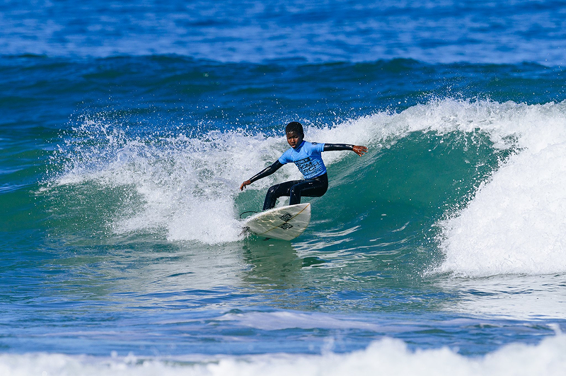 11-year-old Avethandwa Mosikare from The Surfer Kids scores historic 2nd place at the Rip Curl Grom Search in Port Alfred.