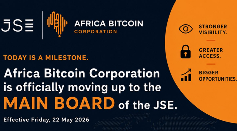 Africa Bitcoin Corporation (ABC) has officially uplisted from the JSE AltX to the Johannesburg Stock Exchange Main Board.