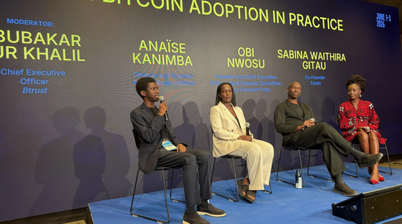 African Bitcoin leaders at Oslo Freedom Forum 2026 Bitcoin Adoption in Practice panel.