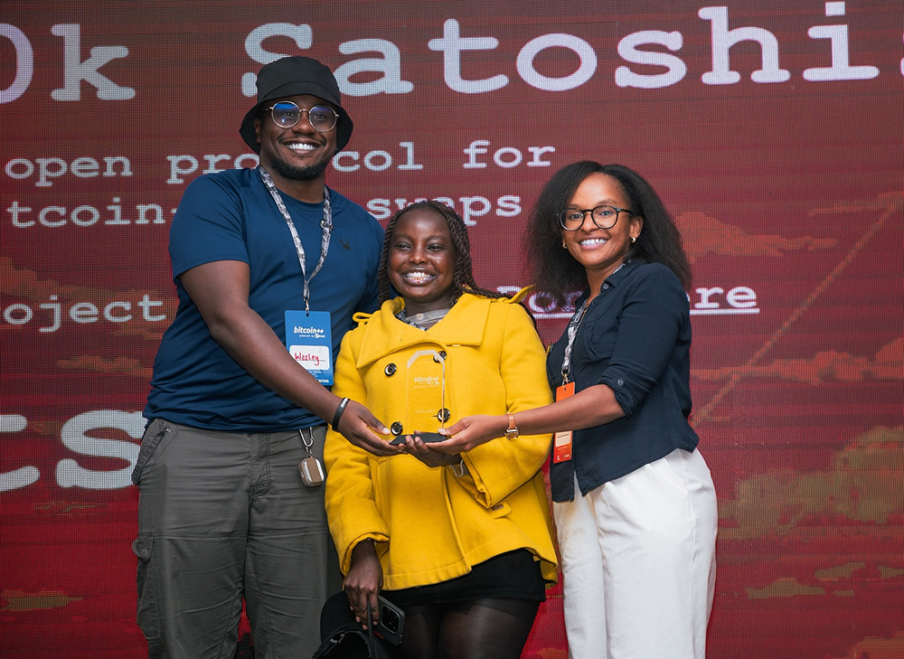 Dada Devs team at bitcoin++ Nairobi 2026 hackathon” and “PoWR project team – Top 6 Finalist