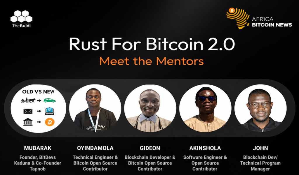 Rust for Bitcoin 2.0 program kickoff – African developers learning Rust for open-source Bitcoin contribution with Btrust and TheBuidl sponsorship