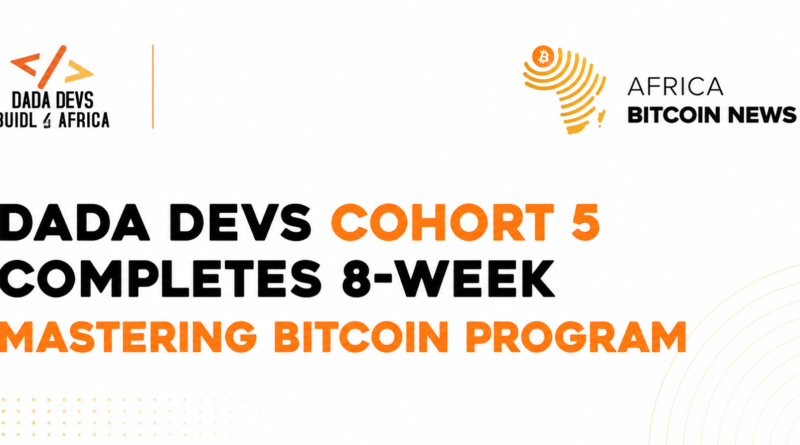 African women developers collaborating on Bitcoin projects during a Dada Devs training session